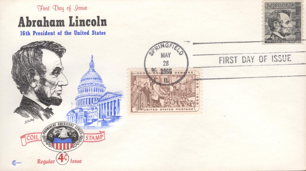 1966 FDC - Scott# 1303 COMBO - Abe Lincoln