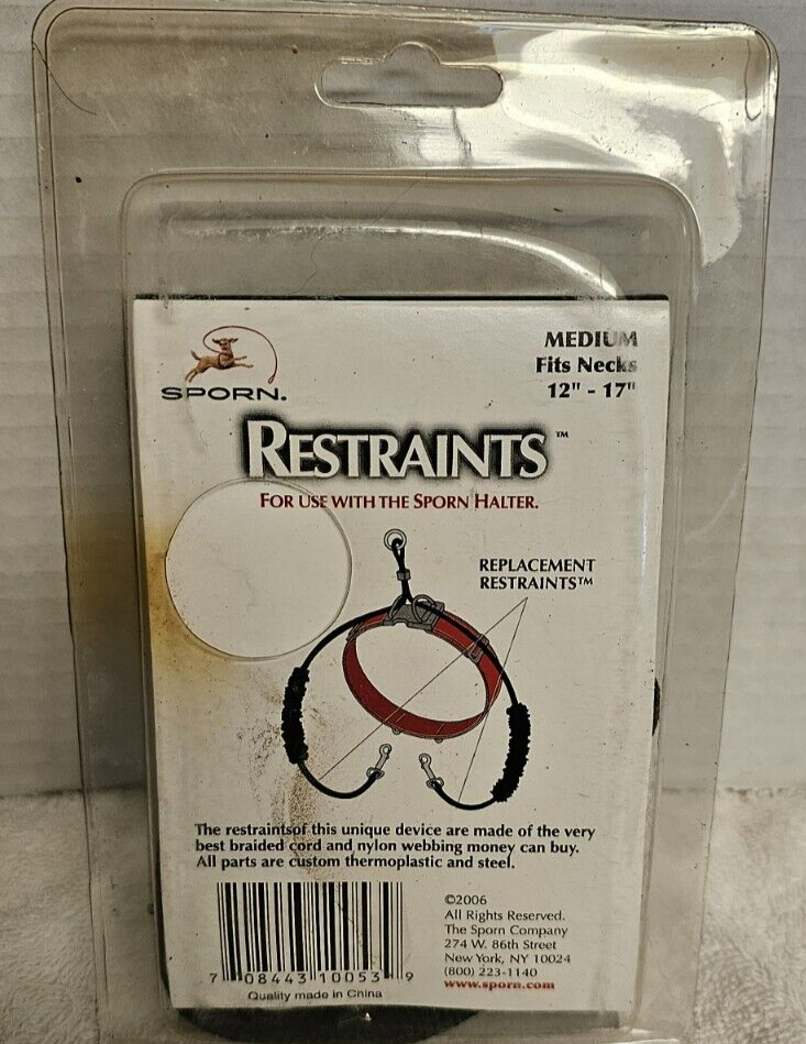 Sporn Restraints Set Replacement For Dog Halter Size S