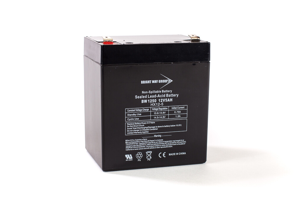12 Volt 5 Amp Electric Scooter Battery