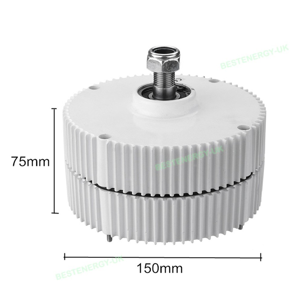 3KW 3-Phase Gearless Permanent Magnet Generator Alternator Motor 48V Controller