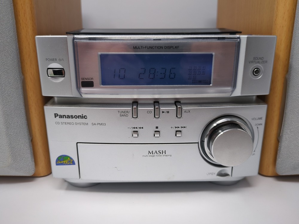 Panasonic SA-PM03 FM/AM /CD Player System Tested and Working, NO Remote