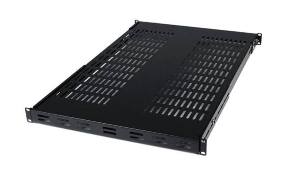 StarTech.com 1U Adjustable Mounting Depth Vented Rack Mount Shelf ADJSHELFHDV