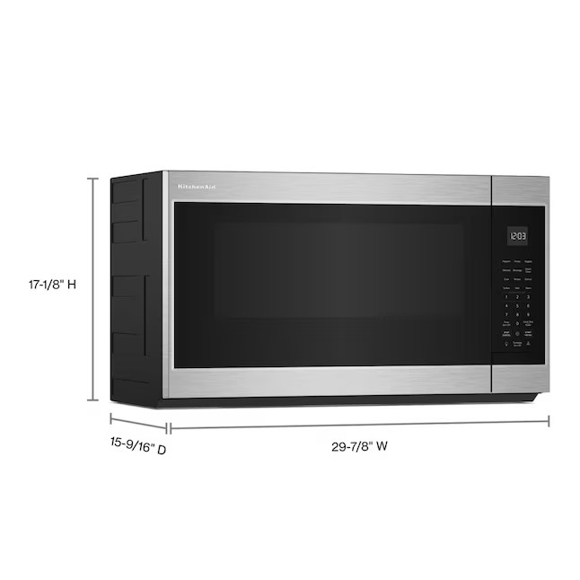 KitchenAid 1.9-cu ft Over-the-Range Microwave with Sensor Cooking