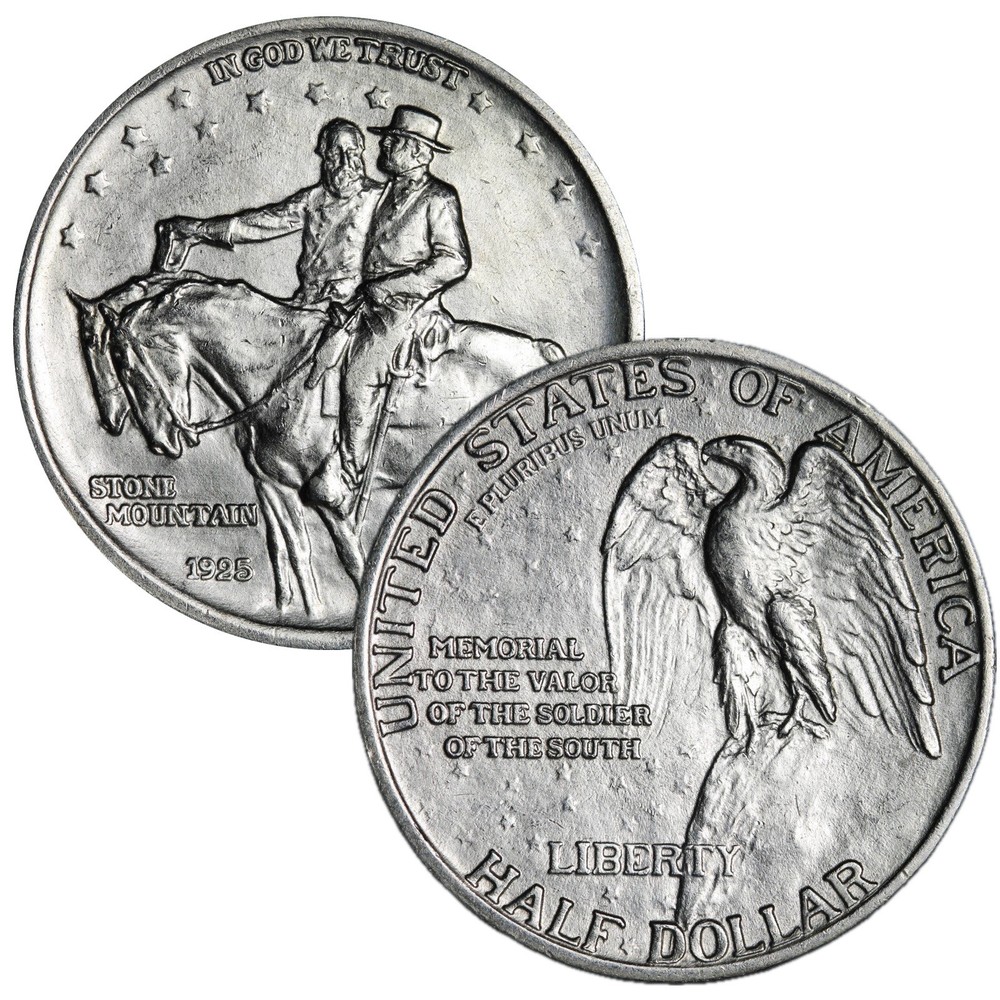 1925 Stone Mountain Silver Half Dollar BU UNCIRCULATED!