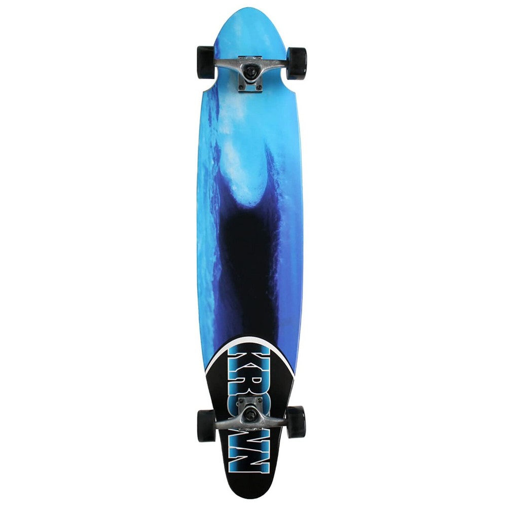 Krown Longboard Complete Kicktail Blue Wave 9" x 43"