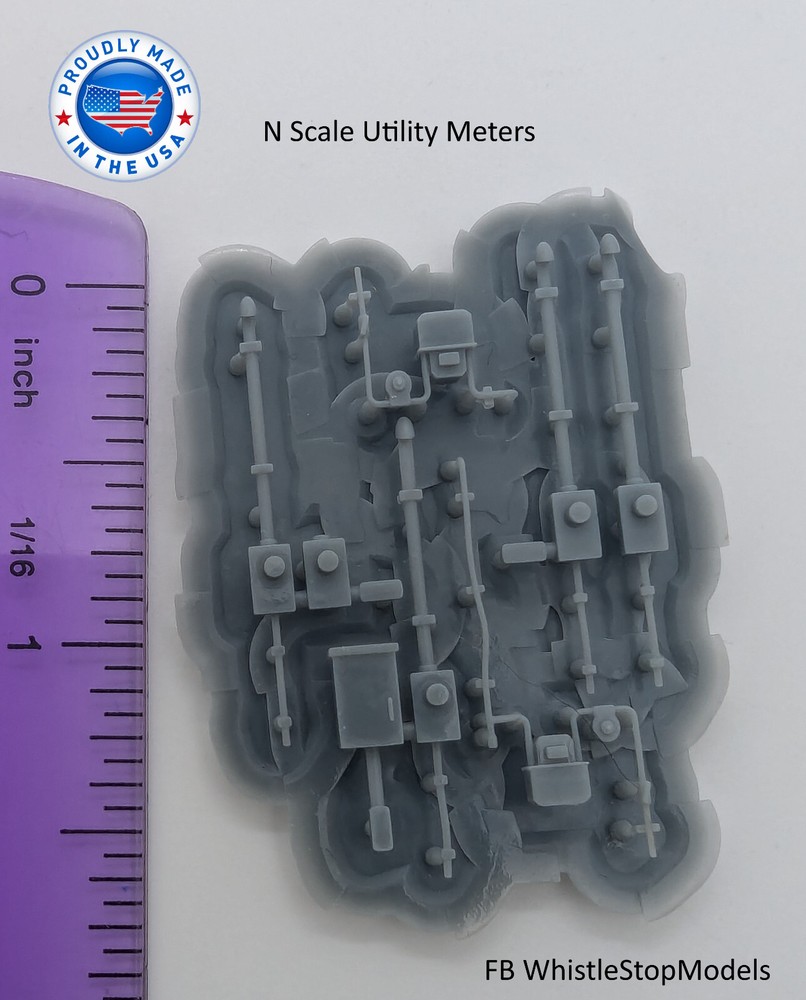 Z Scale Utility Meter set