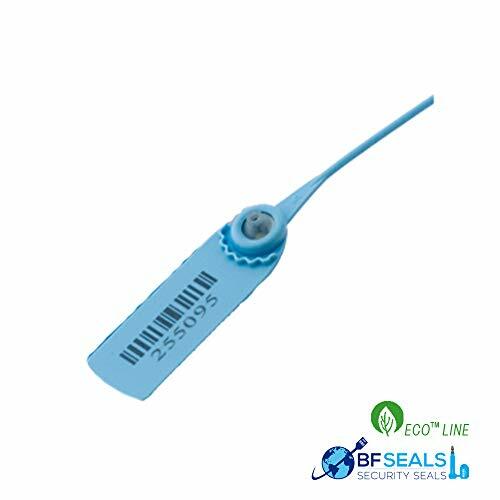 Plastic  Seal PULL TIGHT 200 pcs, Barcode,Numbered, Blue Color, 15 3/4"
