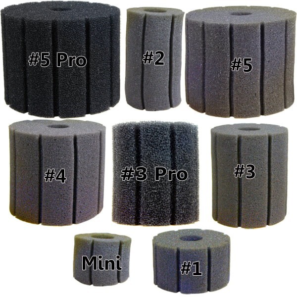 ATI Hydro Sponge Filter Replacement Sponges Mini, 1, 2, 3, 4 ,5