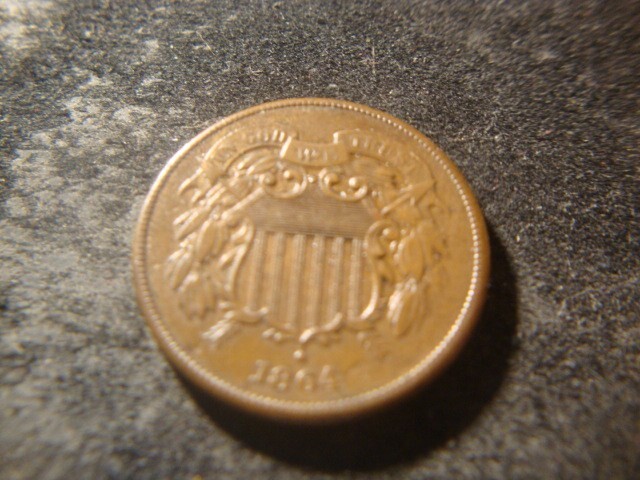 1864 VF XF Solid Dated Solid Two Cents 2 Cents Piece Price PER COIN HZX