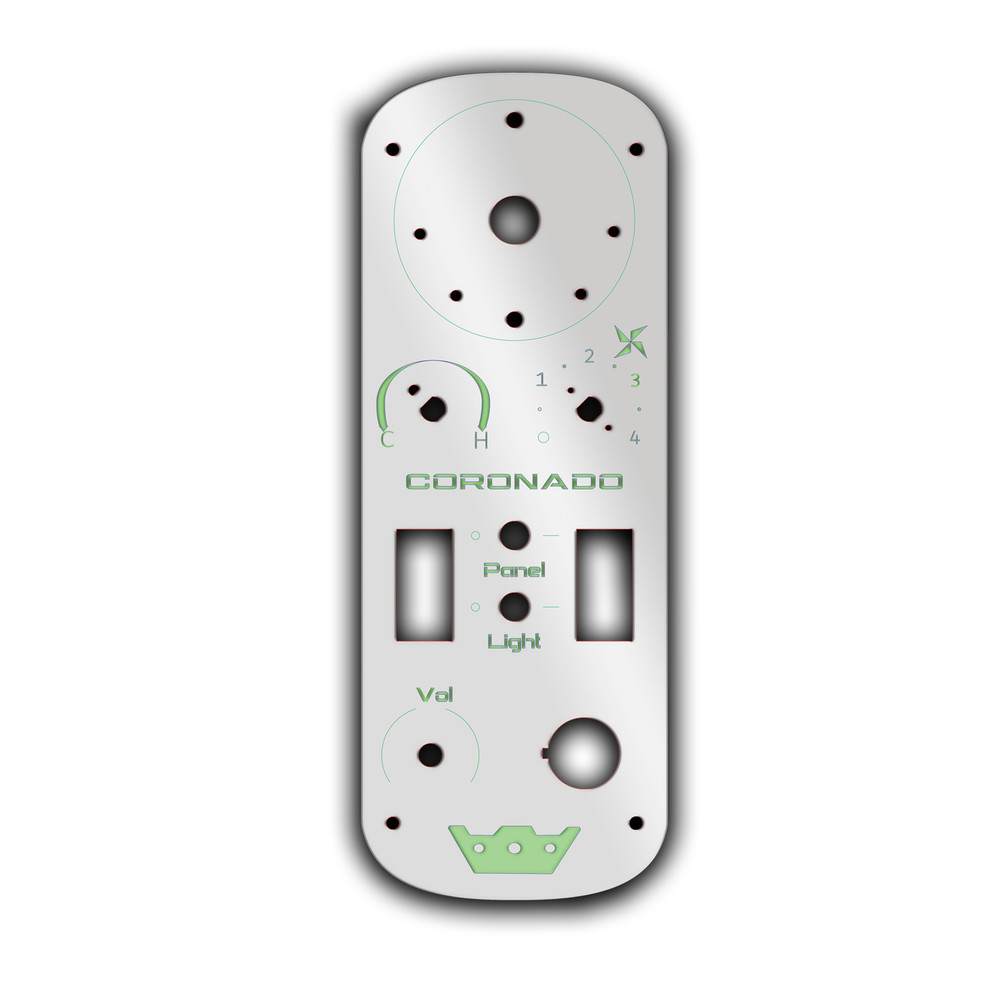  Coronado Sleeper AC Control Panel Exact Replacement White Led Lights Color  