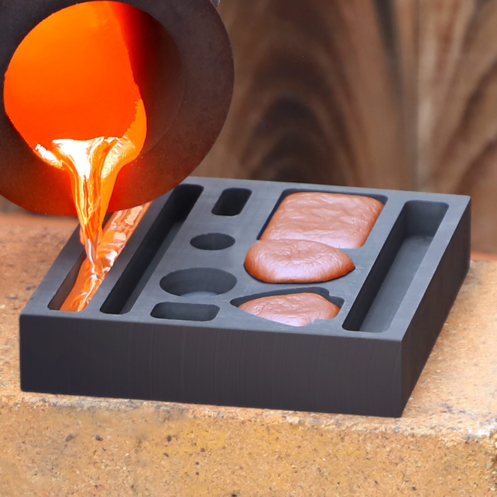Graphite Ingot Casting Mold Combo Mould for Melting Refining Gold Silver Copper