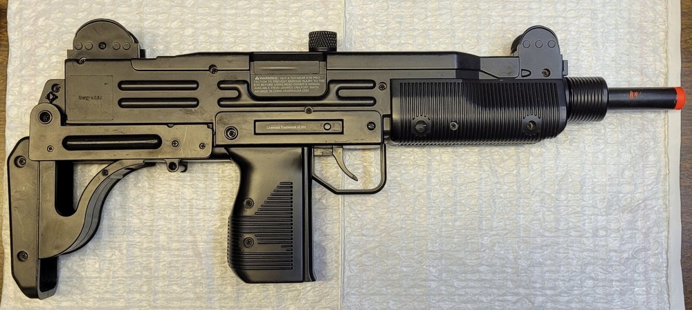 Untested IWI SMG UZI BB GUN 6mm Battery Missing