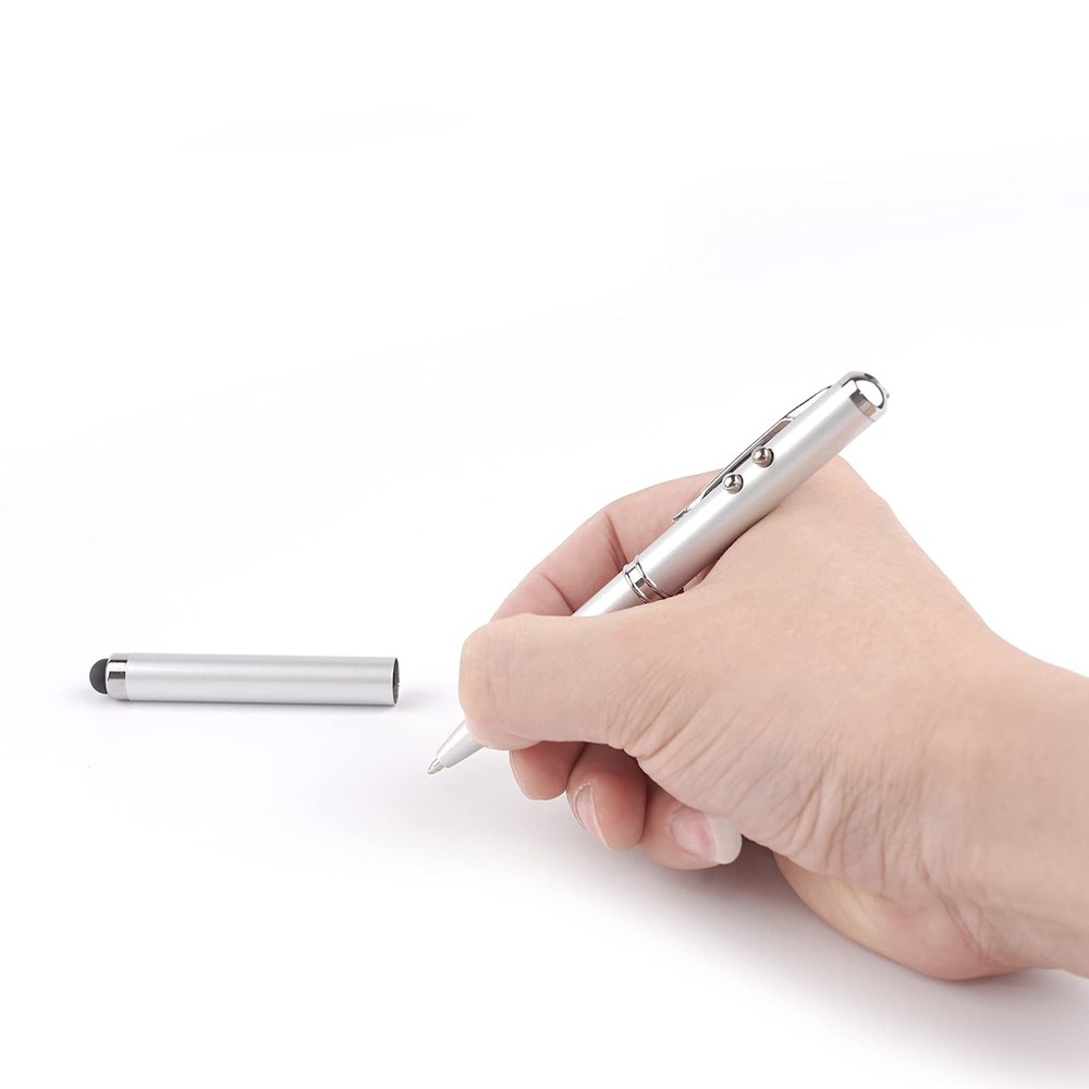 Metal Multi-Function Pen, Touch Screen Stylus, Flashlight with White Light, I...