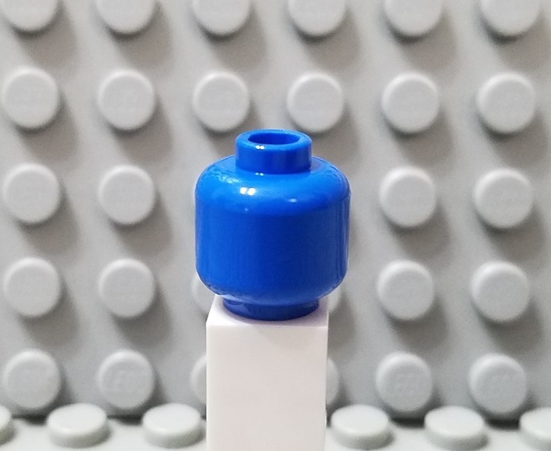 LEGO Plain Blue Minifigure Head