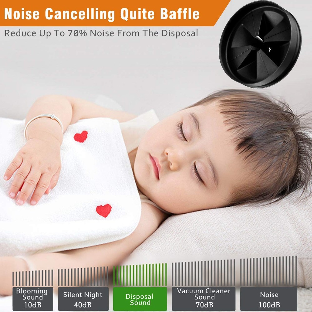 Sink Baffle Replacement for Evolution Garbage Disposal Splash Guards Quite