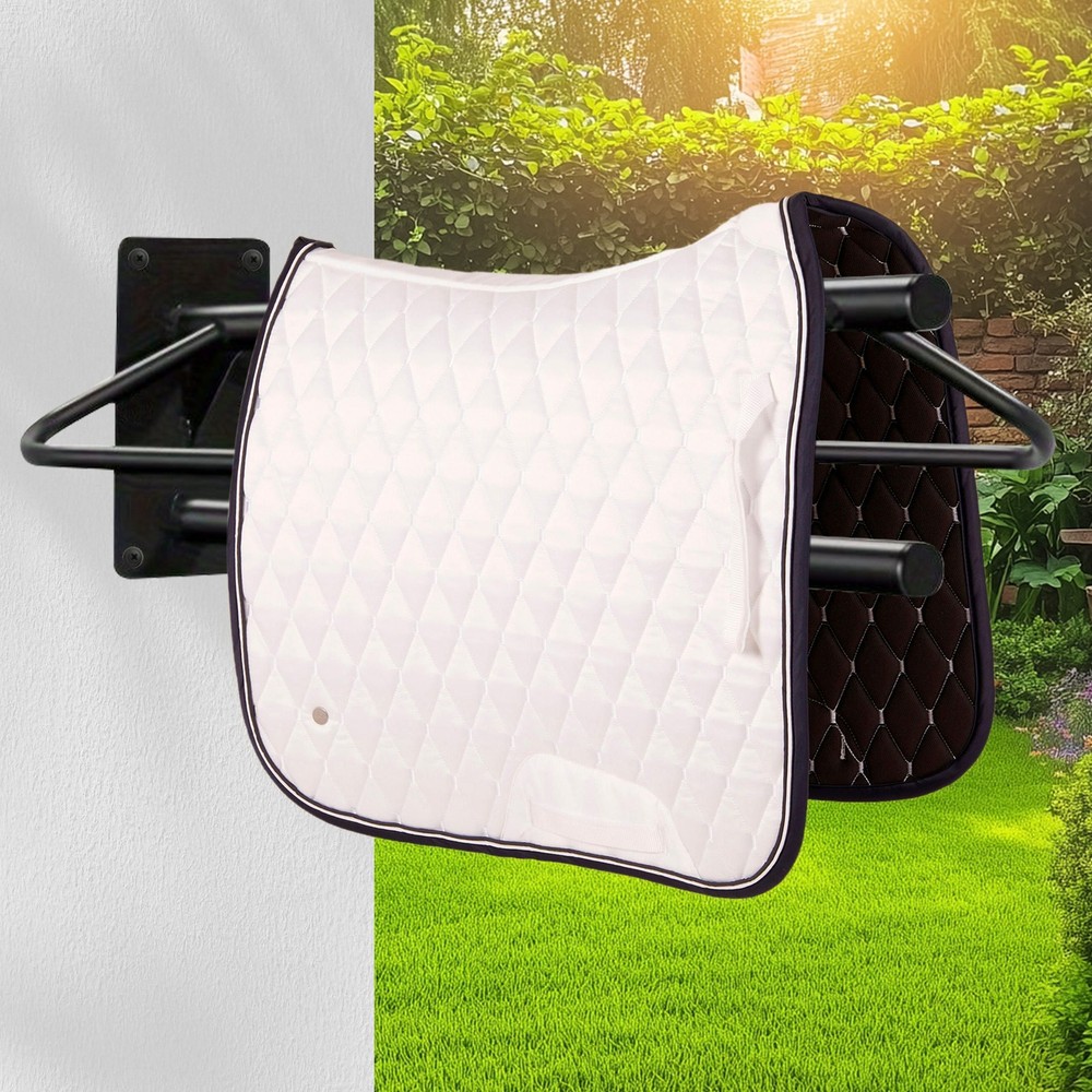2PCS Saddle Rack Wall Mount Saddle Stand Pad Rack Horse Tack Storage