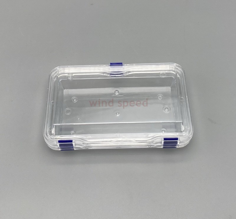 2Pcs Hinged Display Box Clear Membrane storage Boxes Denture False Teeth Case