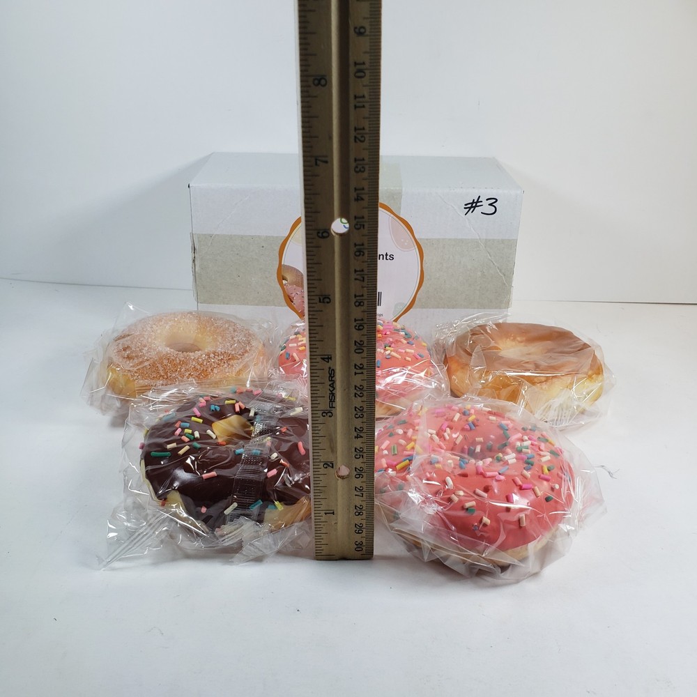 Joeabor Fake Donut 5 Pack Artificial for 3.7" Squishy, 1 Missing From 6 Pack