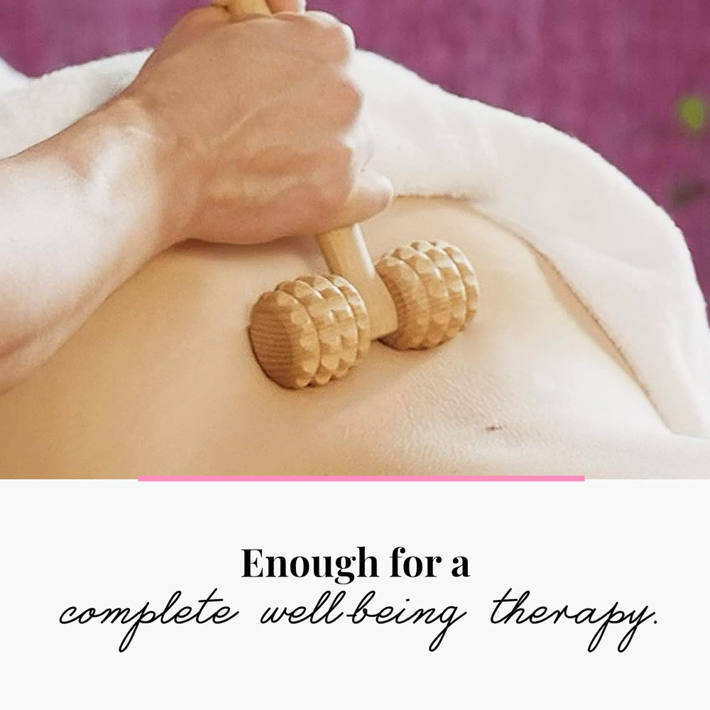Tuuli Accessories - T-Shape Massage Roller, Body and Face Roller, Multi-Function