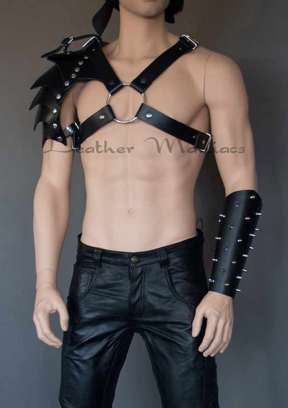 Shoulder Armor from Leather Gladiator Armor Carnival Costume
