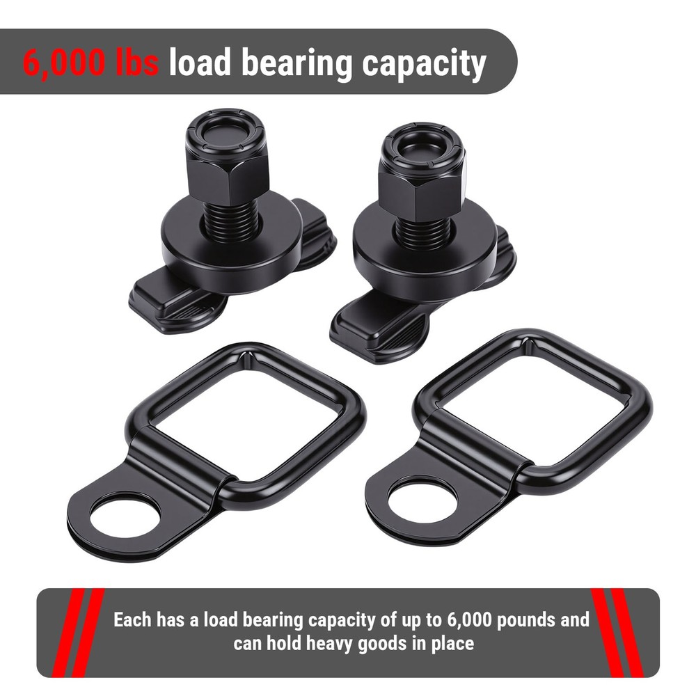 Heavy Duty L Track Double Lug Threaded Stud For Truck Bed