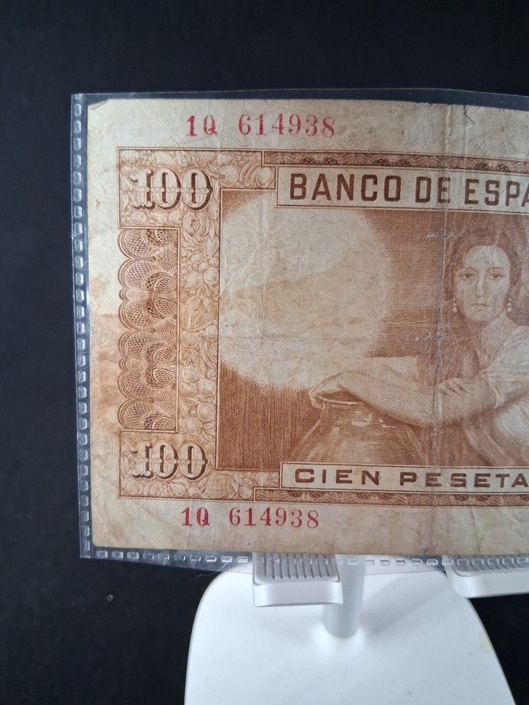 1953 SPAIN 100 PESETAS BANKNOTE