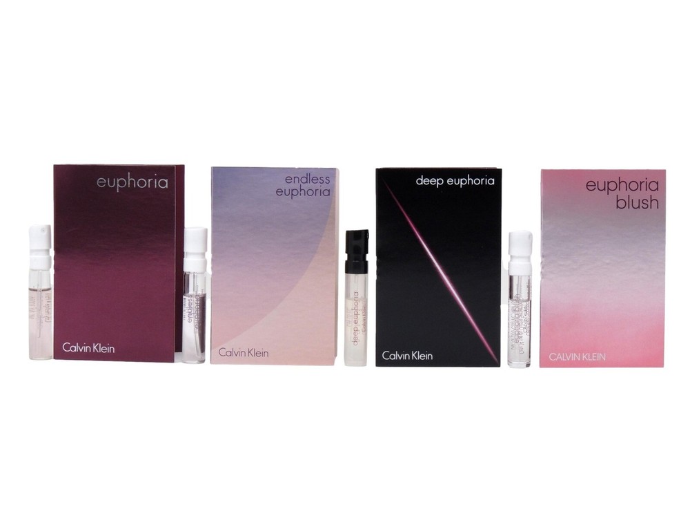 CALVIN KLEIN ENDLESS DEEP EUPHORIA BLUSH 1.2ml .04oz PERFUME SAMPLES TRY ALL 4
