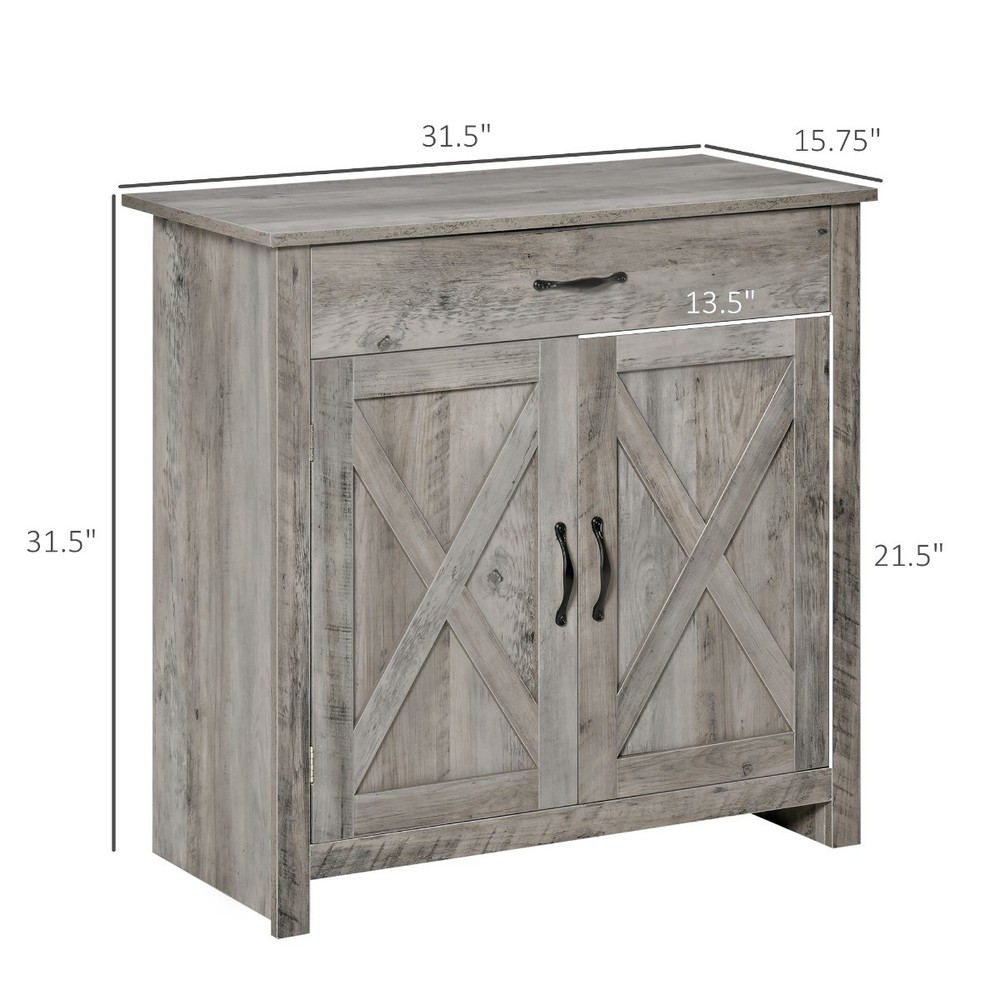 32" Accent Sideboard Buffet Storage Coffee Bar Table for Living Room Kitchen