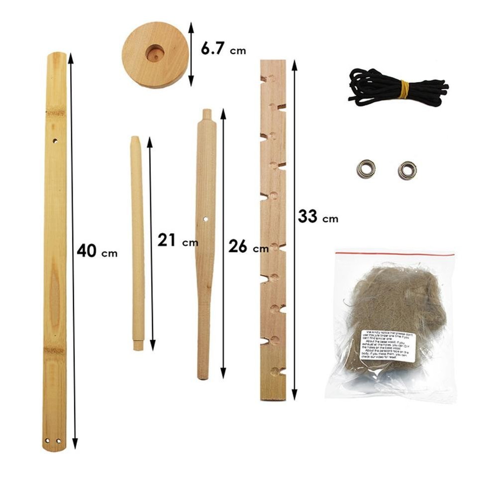 Outdoor Primitive Fire Starter Tool Wood Bow Drill Survival Friction Kit Study