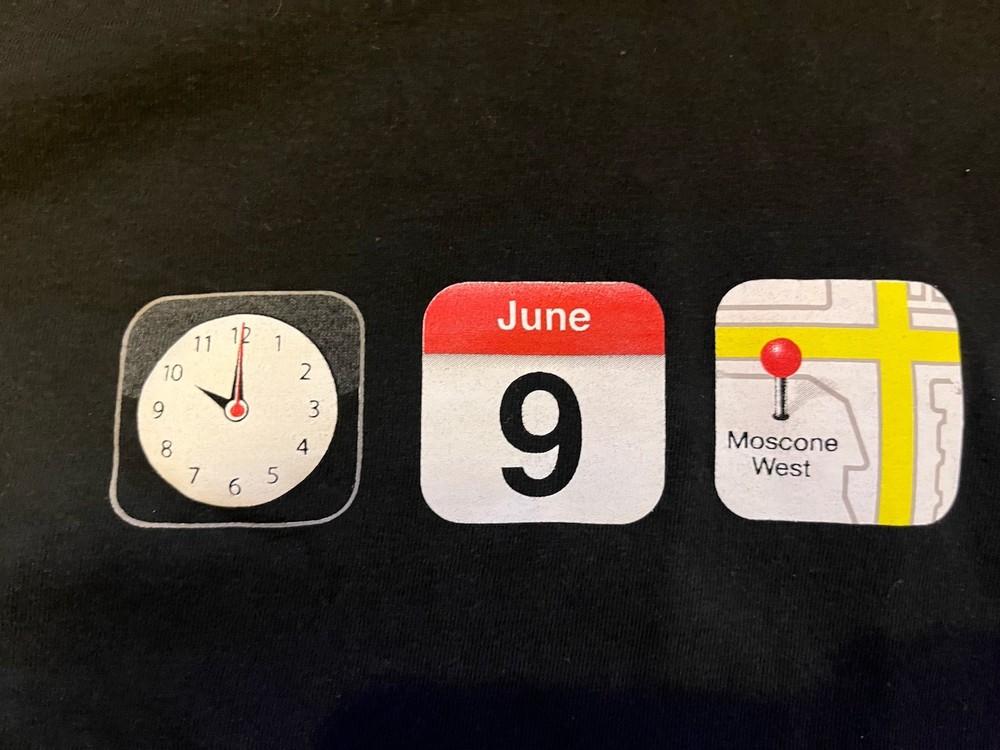 Apple logo WWDC 2008 T-SHIRT Black Medium Employee Siri Macintosh Coder iPhone M