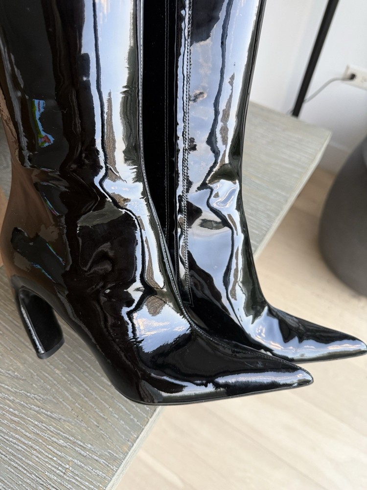 Tory Burch Tall Boot Patent Leather Boot Size 7.5