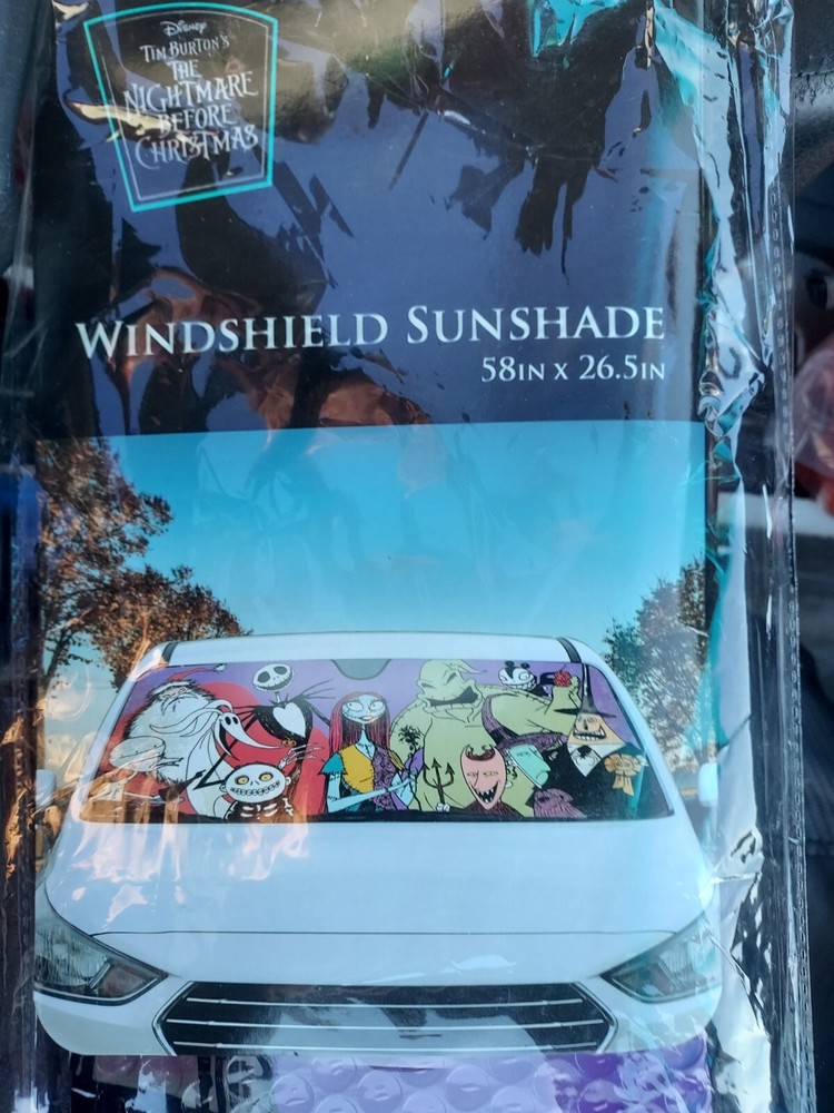 Nightmare Before Christmas Windshield Shade