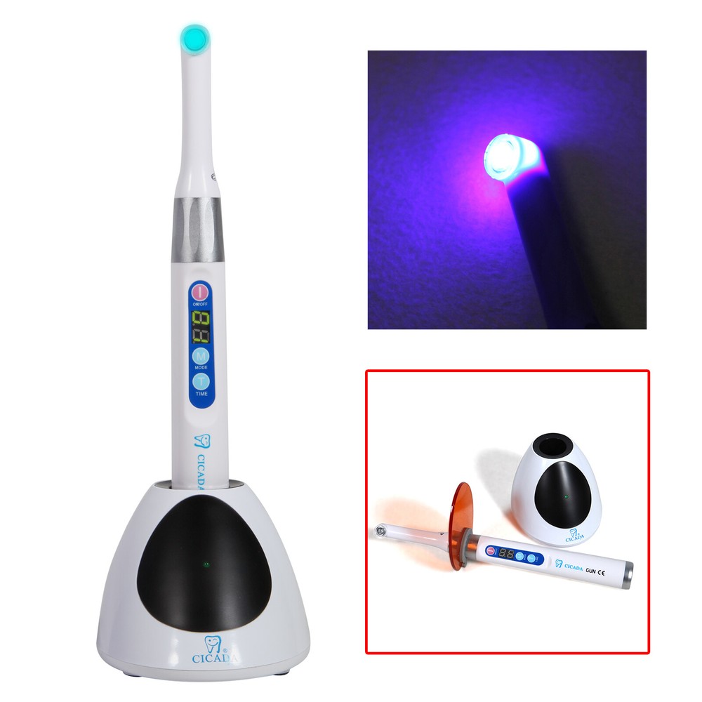 Dental iLED light curing lamp 1 second cure light cordless wireless 2300 mW/c㎡