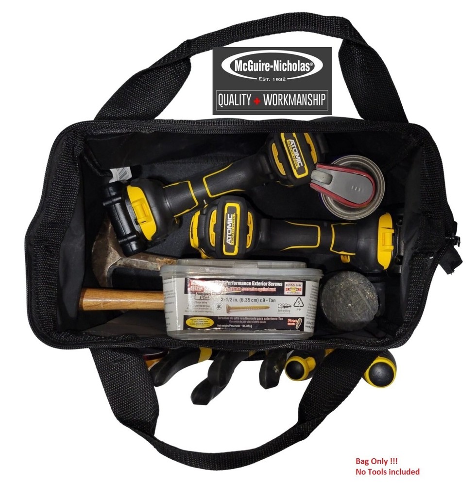 New McGuire-Nicholas 13in Tool Bag 3 outer pockets High Quality HD Polyester