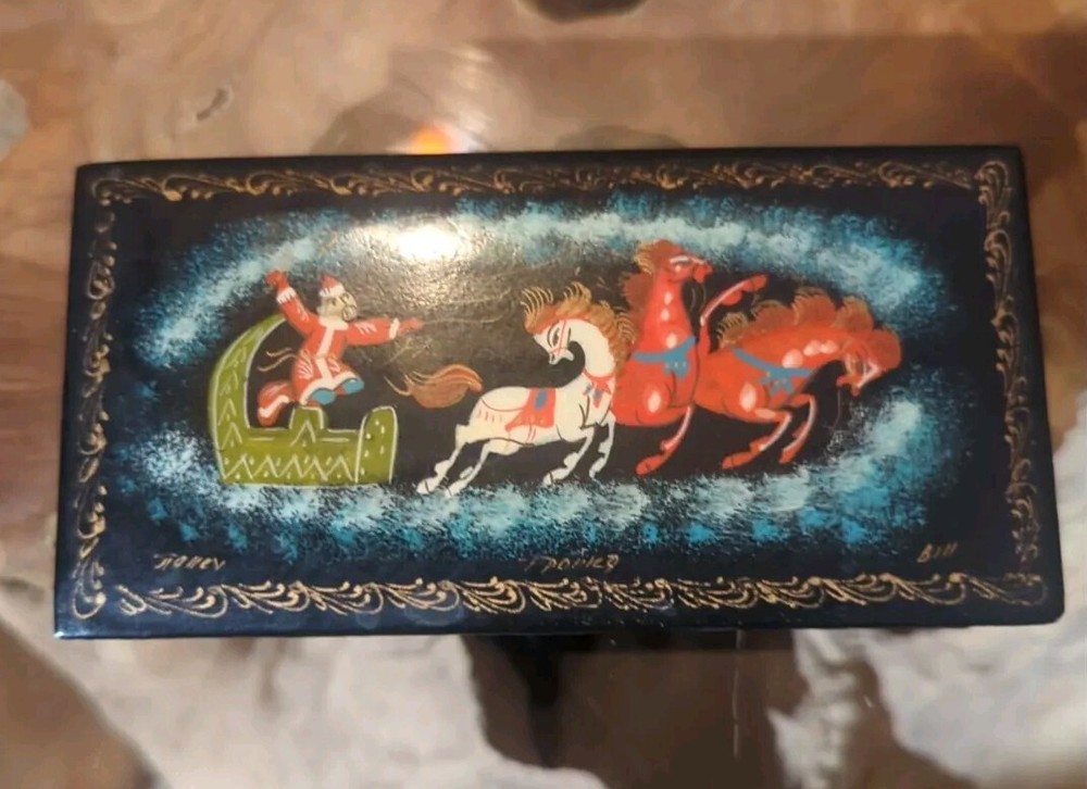 Lacquer boxes Excellent Condition 2 Of Them Signed