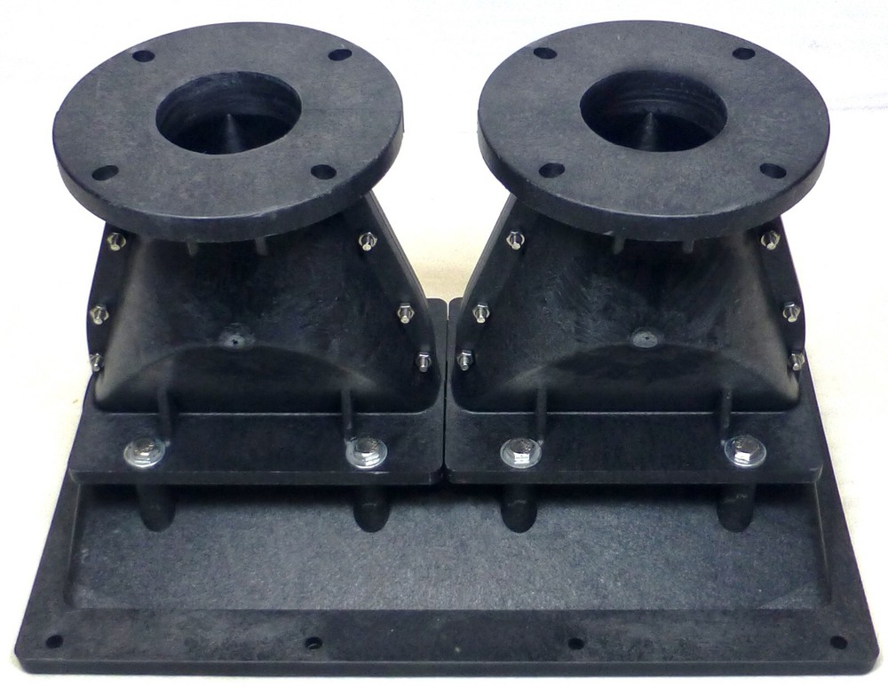 LASE 13" x 8" Dual 2" Bolt-On Line Array Long Throw Compression Horn