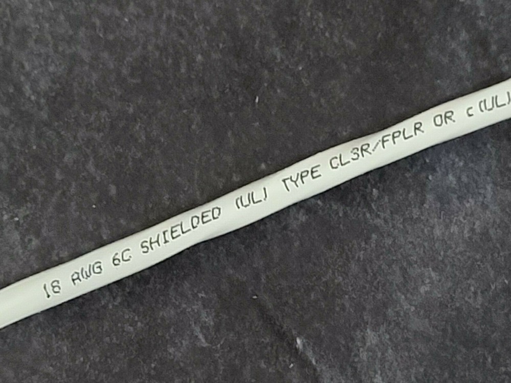 Advanced Digital 11806RSD 18/6C Shielded Riser Security/Alarm Cable Gray /50ft