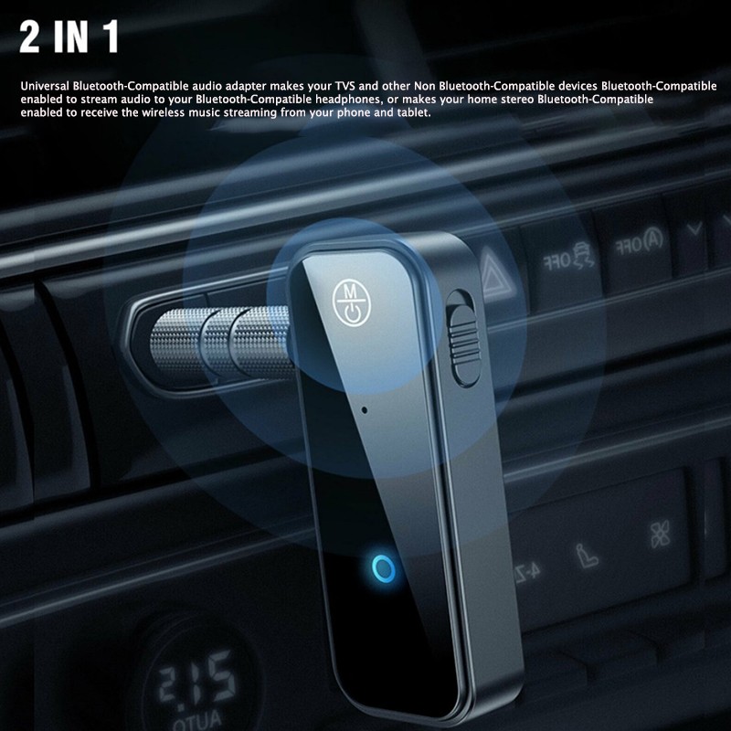 Car USB Wireless Bluetooth-Compatible5.0 Transmitter Receiver Audio Adapter