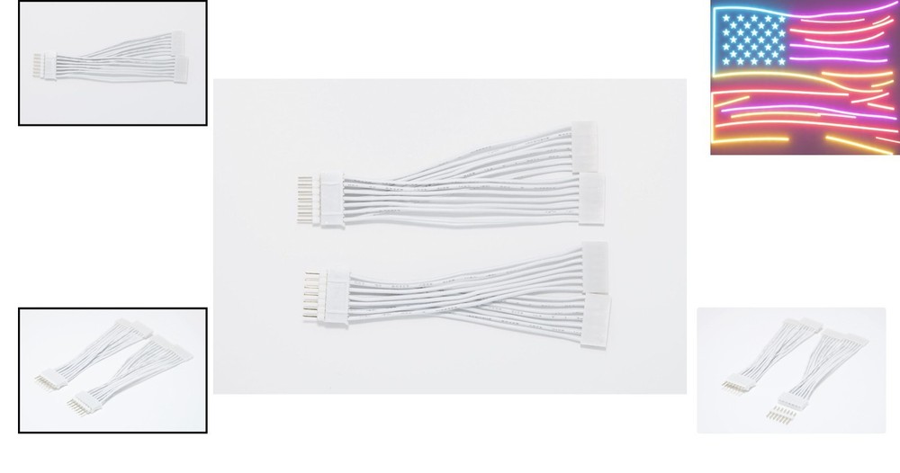 Splitter for Cync [Formally C by GE] Smart Light Strips 2 Pack, White