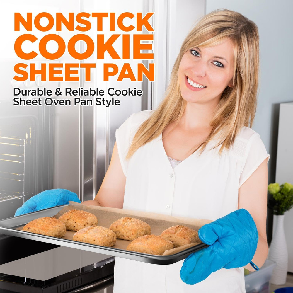 Non Stick Baking Sheets, Cookie Pan Aluminum Bakeware, Professional Quality Kitc