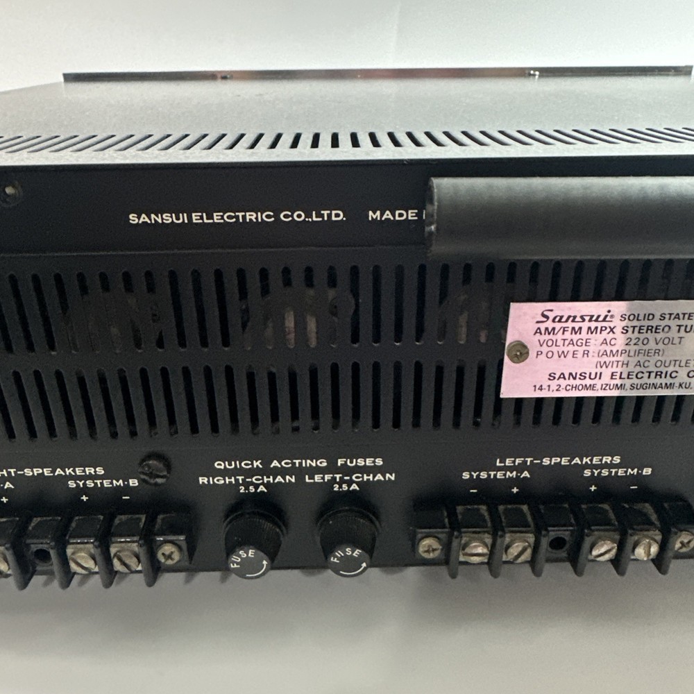 Sansui Model 2000 Solid State Stereo Amplifier AM/FM Receiver Tested READ