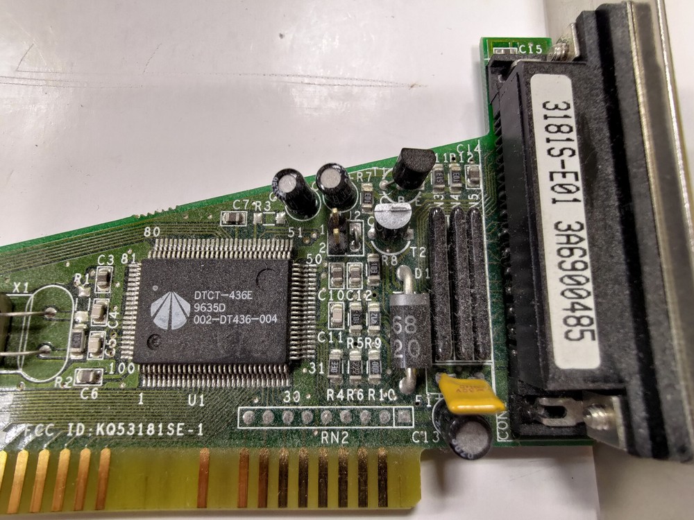 DTC 25-pin ISA External SCSI Controller 16D3 - Tested