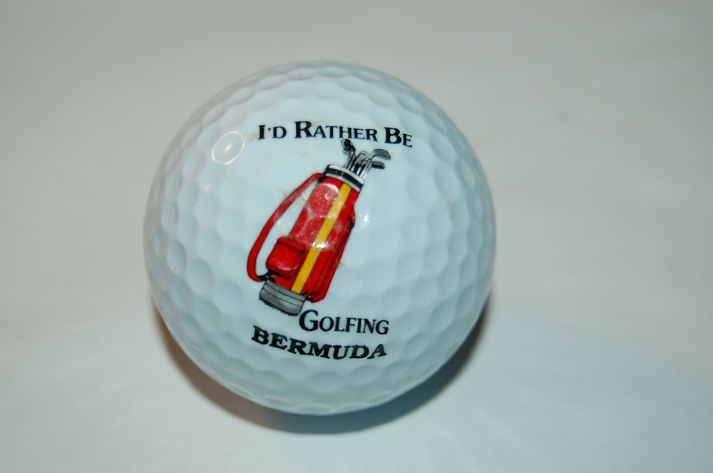 GOLF BALL LOGO  I`d RATHER BE GOLFING BERMUDA