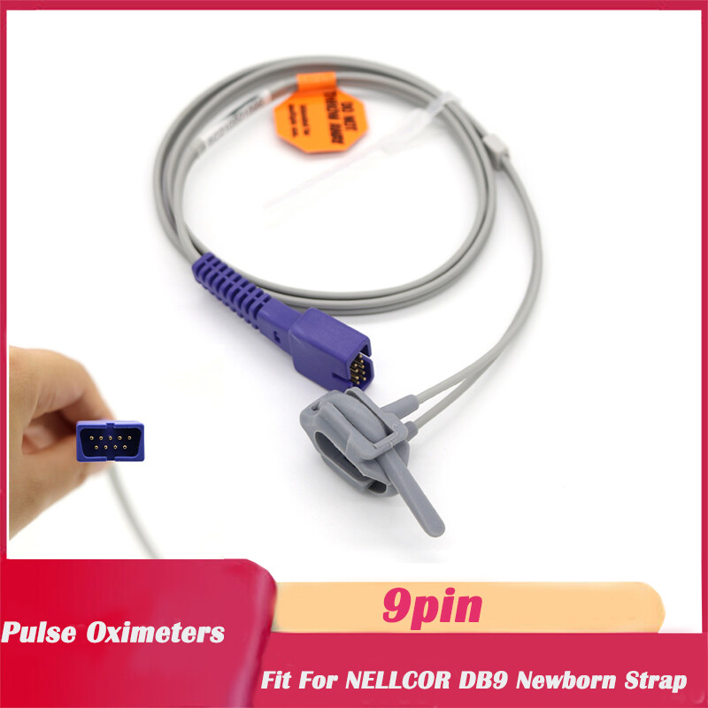 2Pc Used For Oximax Pulse Oximeters SpO2 Sensor Neonate Wrap sensor DB9