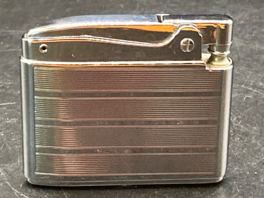 Vintage Ronson Chrome "Adonis" Pocket Lighter in Original Box