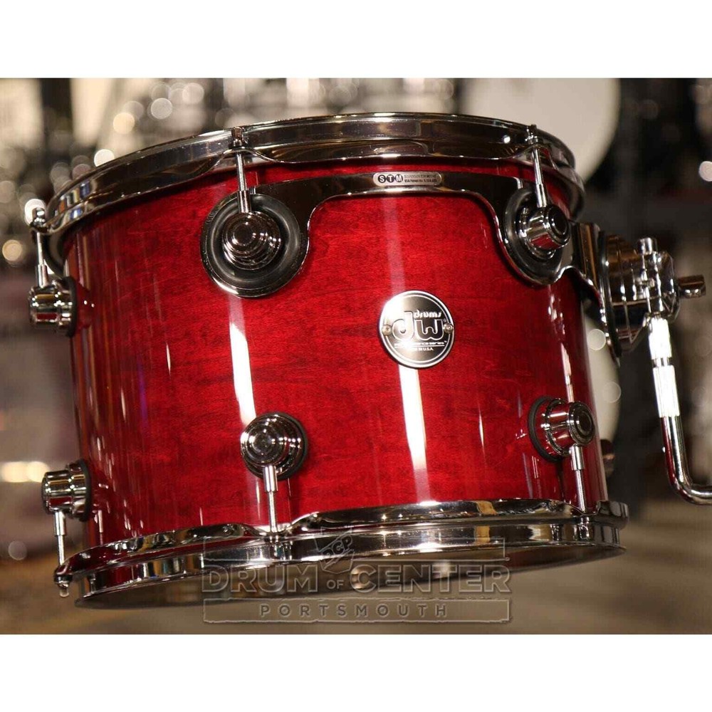 DW Performance 4pc Lacquer Drum Set 24/13/16/18 Cherry Stain