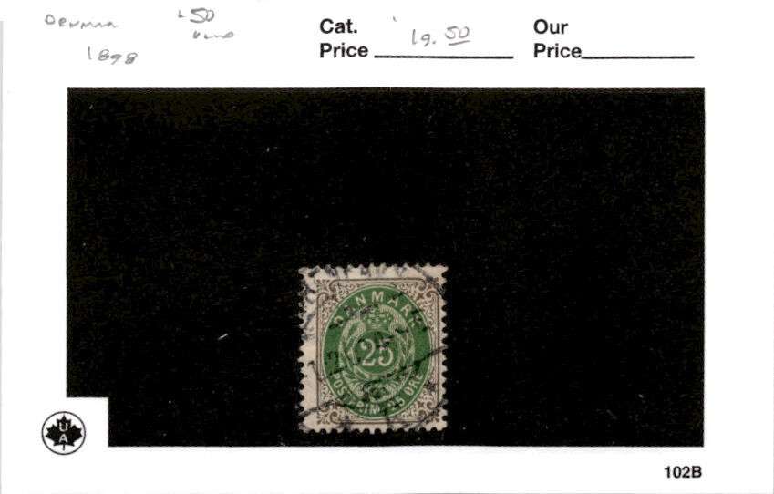Denmark, Postage Stamp, #50 Used, 1898 (AC)