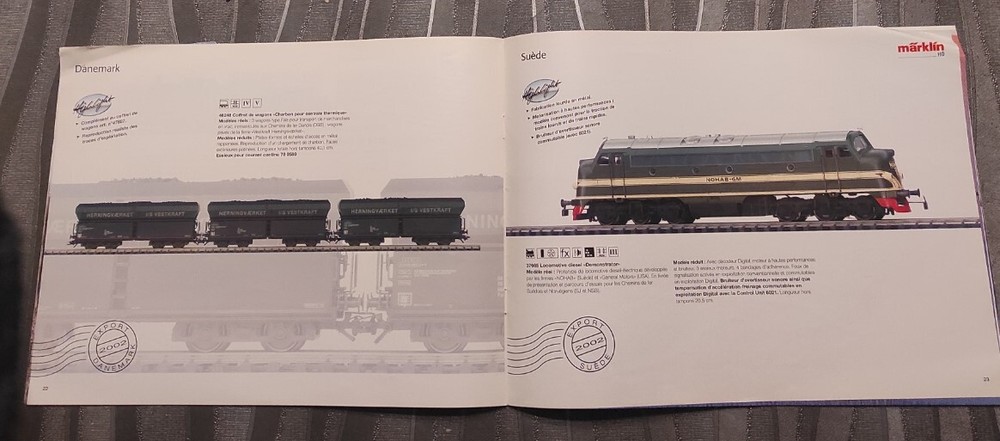 catalogue Märklin models export 2002 model railway train HO