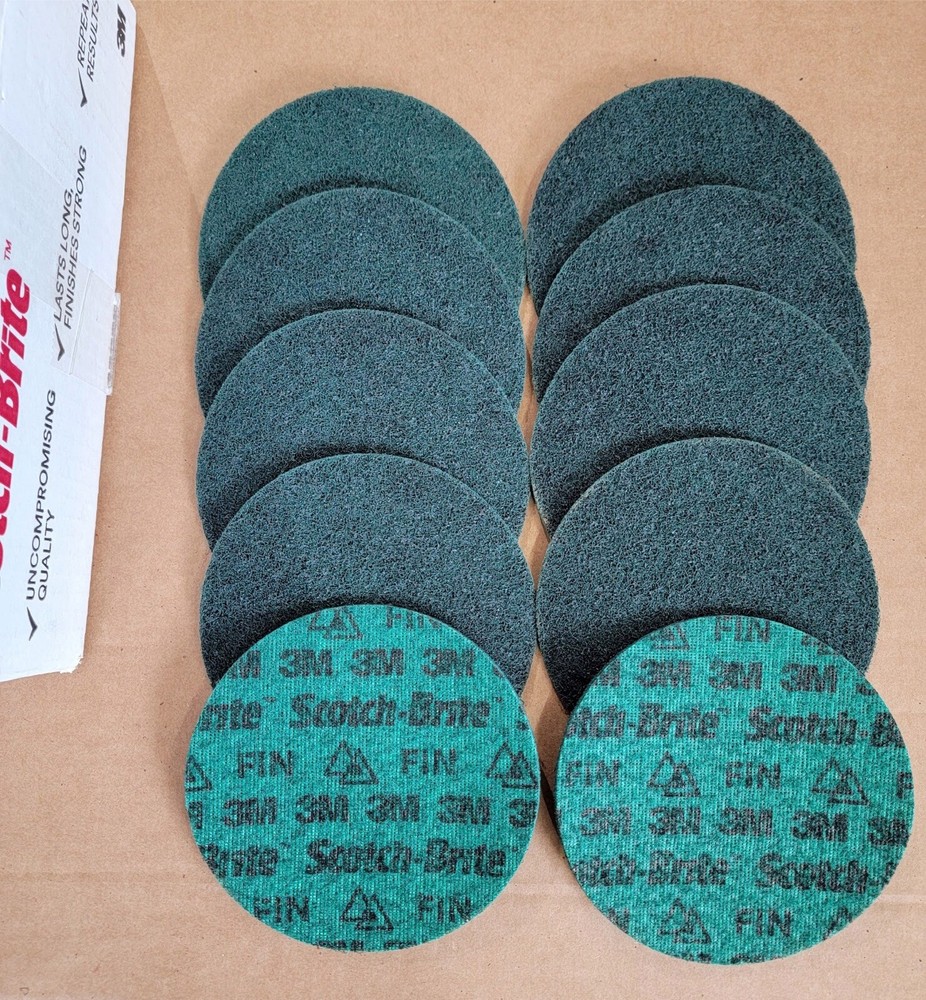 (10) Scotch-Brite 6” Fine Precision Surface Conditioning Disc Hook & Loop