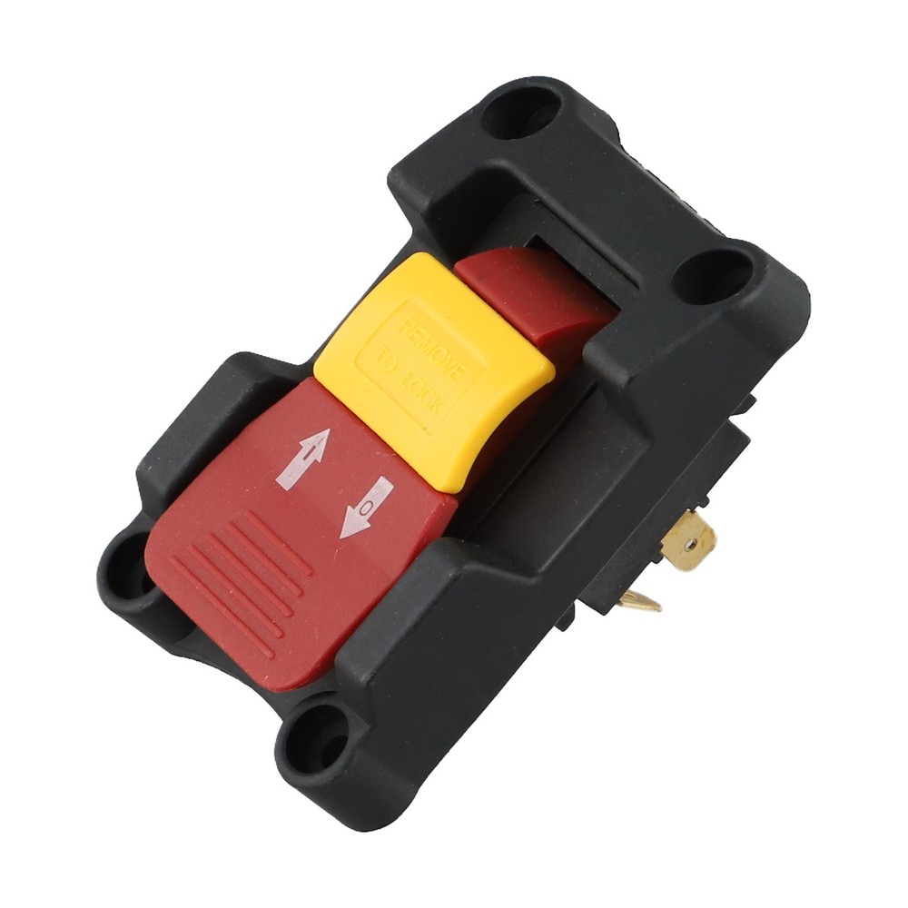Easily Identifiable Locking Key Switch Rated at 20A for Electric Tools